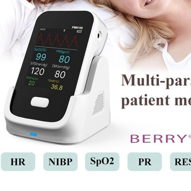 Multi Parameter Li Battery Patient Monitor with High Resolution Color LCD and  Smart Health APP